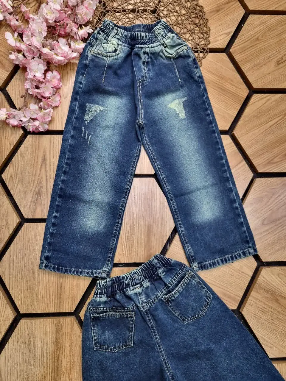 👖شلوار لی بگ دخترانه 👧