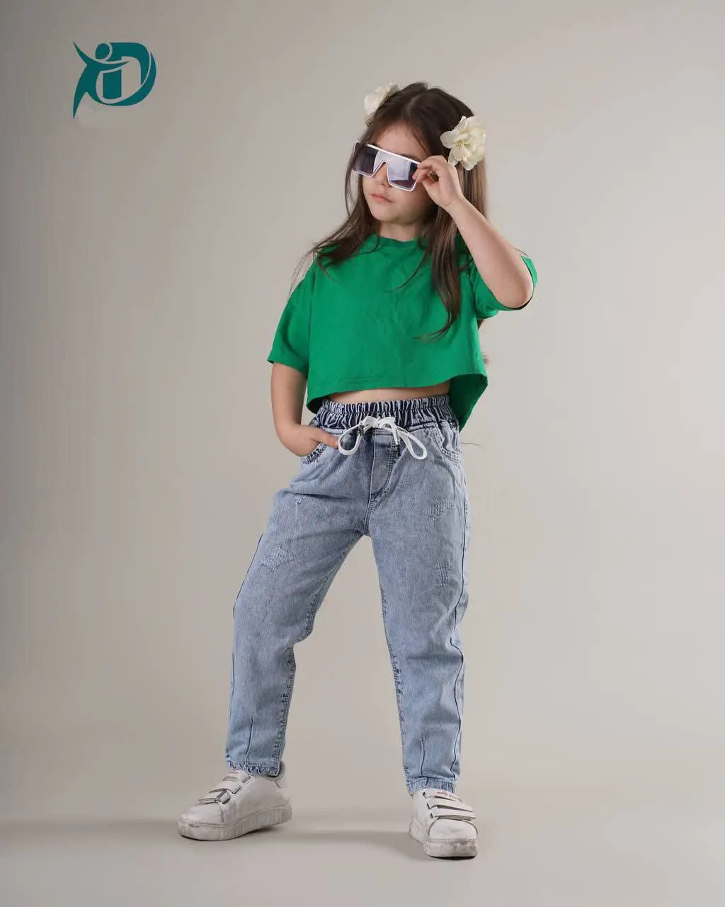 🔮شلوار لی آبی مام استایل اسپرت🔮
