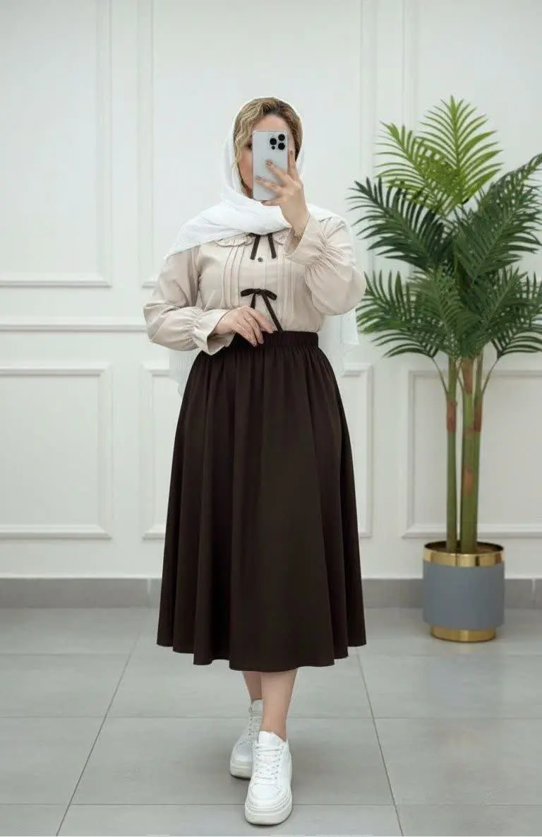 🌷نام: شومیز دامن شکلات