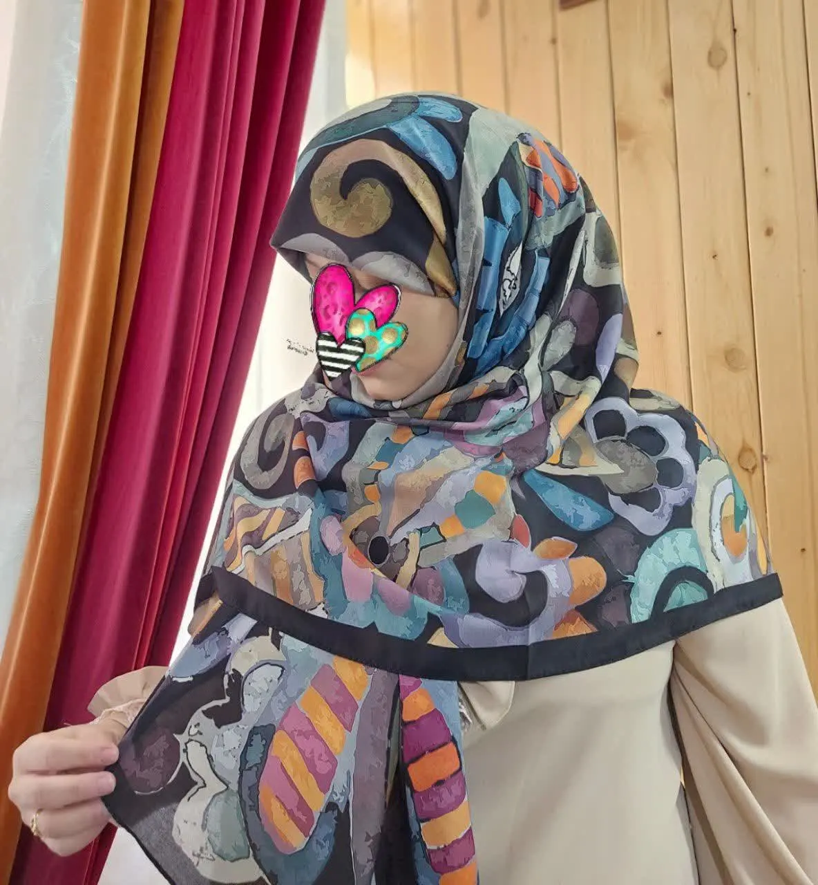 دخترا روسری چهل گل (آبرنگی)