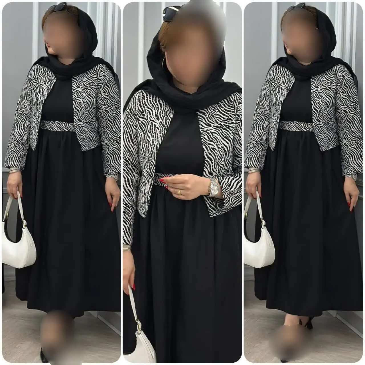 🌹🌹سه تیکه کت و سارافن و کمر...