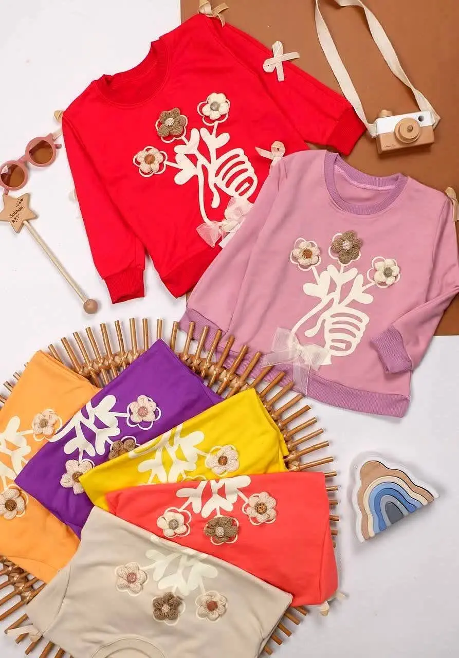 بلوز تک سه شاخه گل
