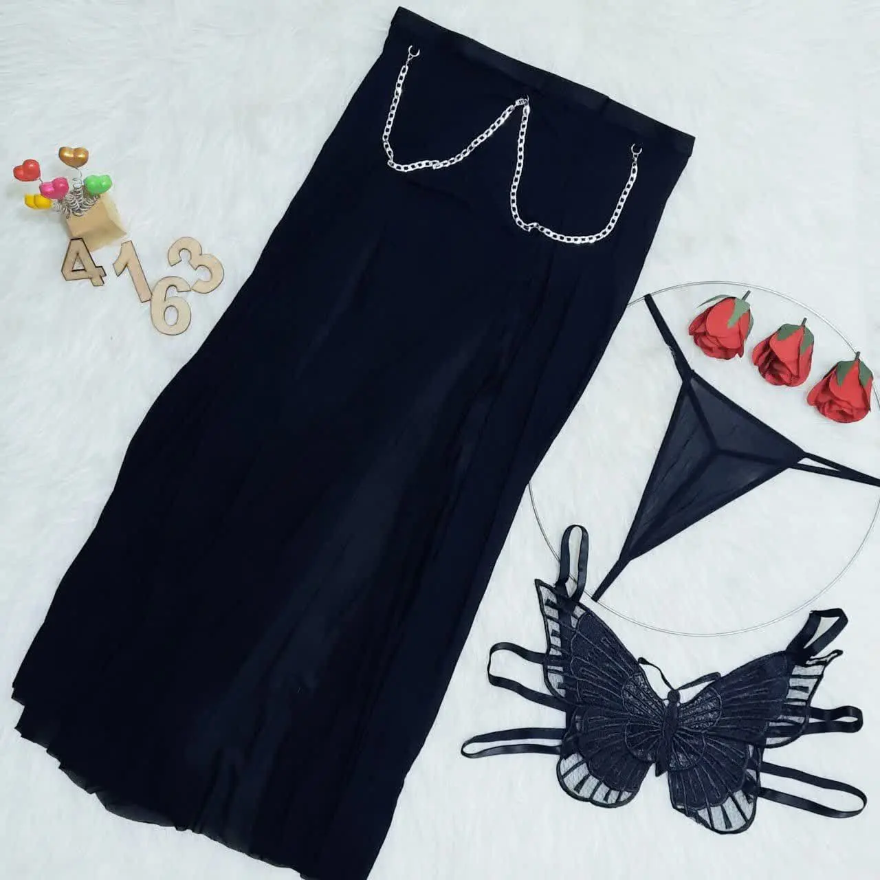 لباس خواب بلند پروانه‌ای🦋
