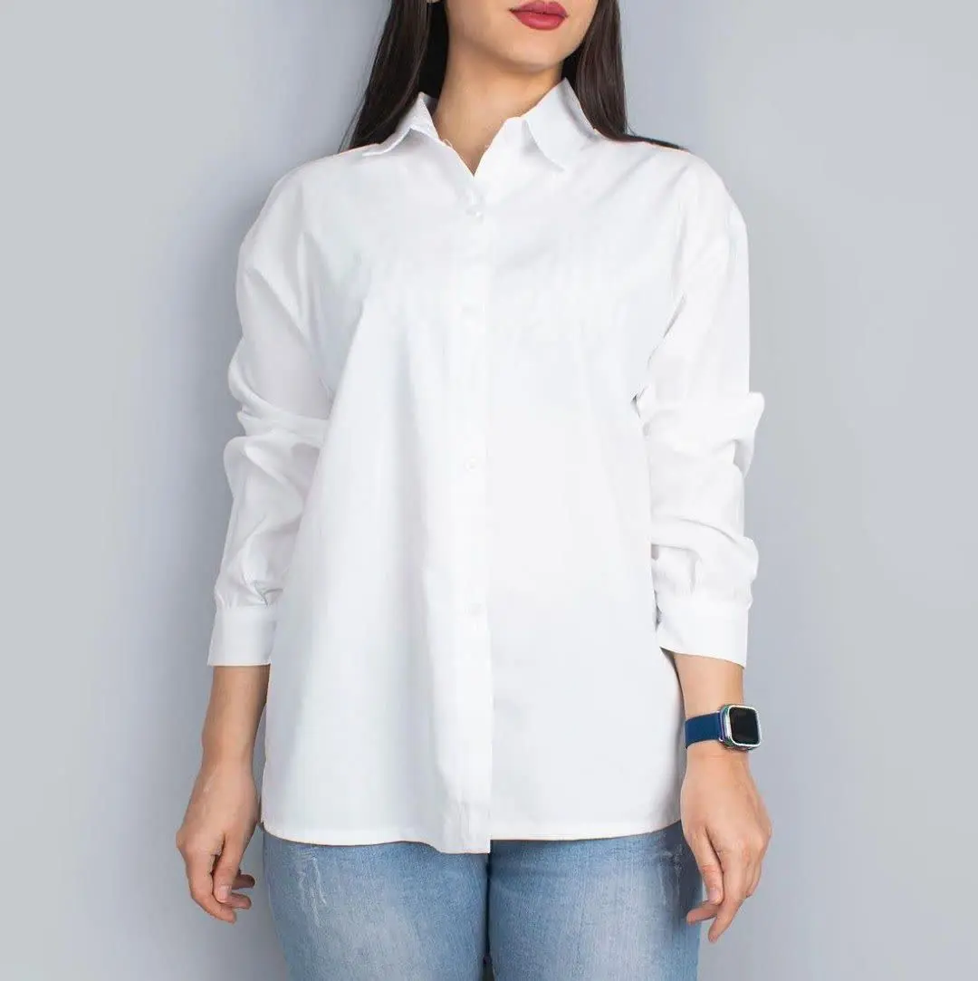 👚نام: شومیز تک سفید ۶۰۱
