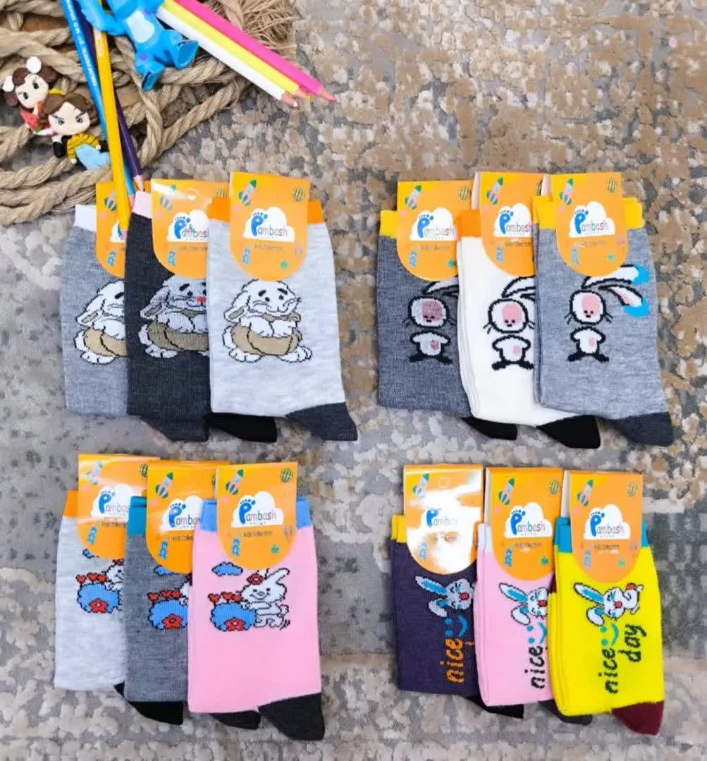 ✅ جوراب بچگانه ساقدار طرح میکس