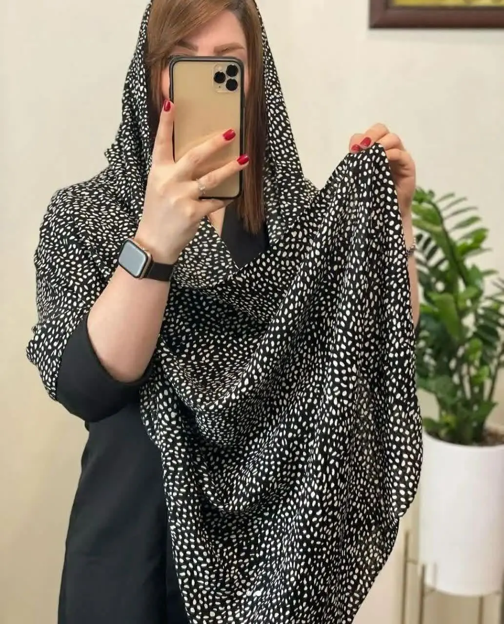 شال نخی طرحدار (پلنگی) 
