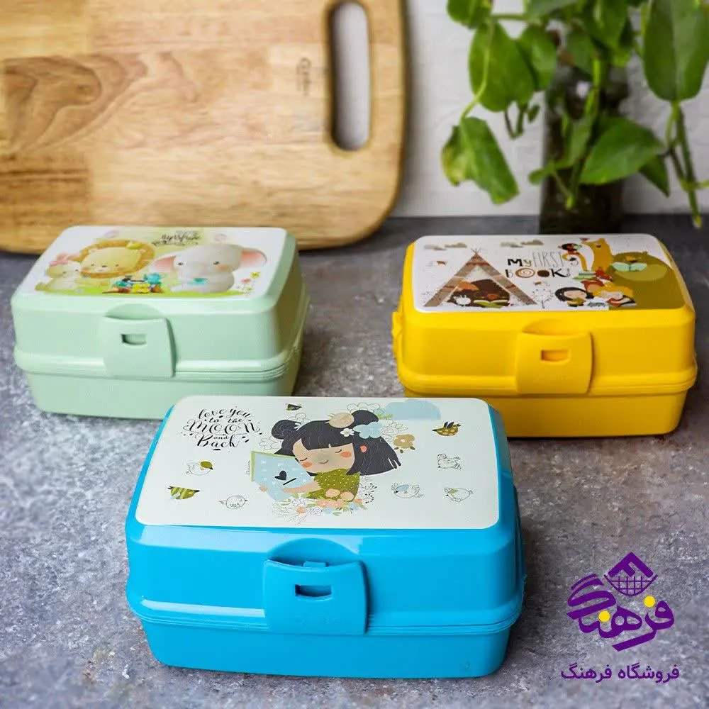 ✅ظرف غذا دوطبقه