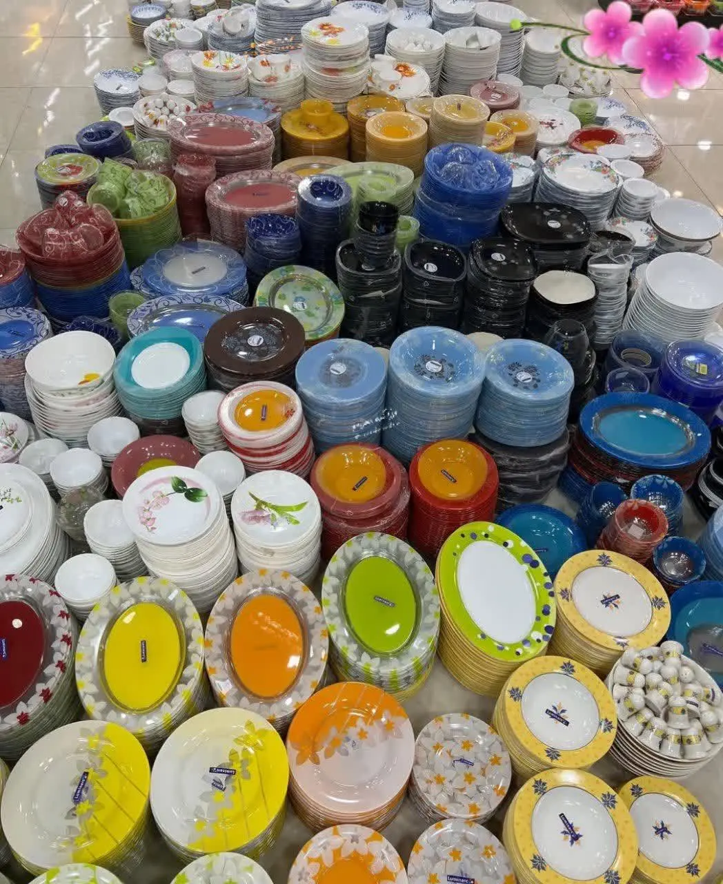 فروش #فله‌ای بشقابهای ارکوپال #اصل_فرانسه در انواع رنگها شروع شد👏👏👏👏👏👏
