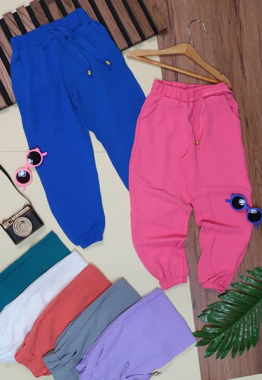 👖نام کالا: #شلوار_راحتی ابر و بادی دخترانه 
