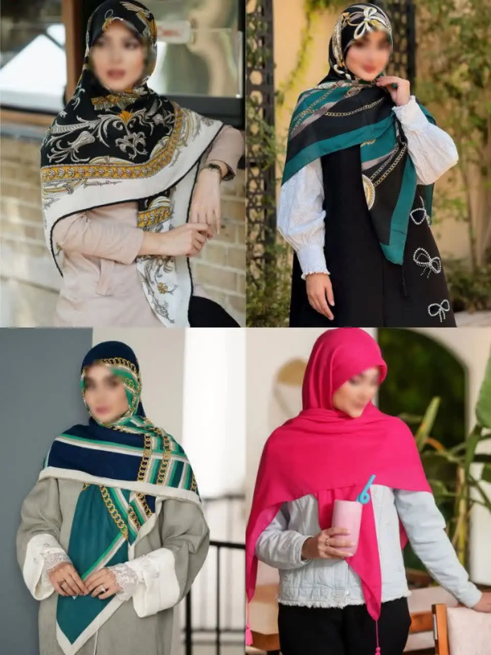 ⚜کلیه روسری های نخی سیااسکا...