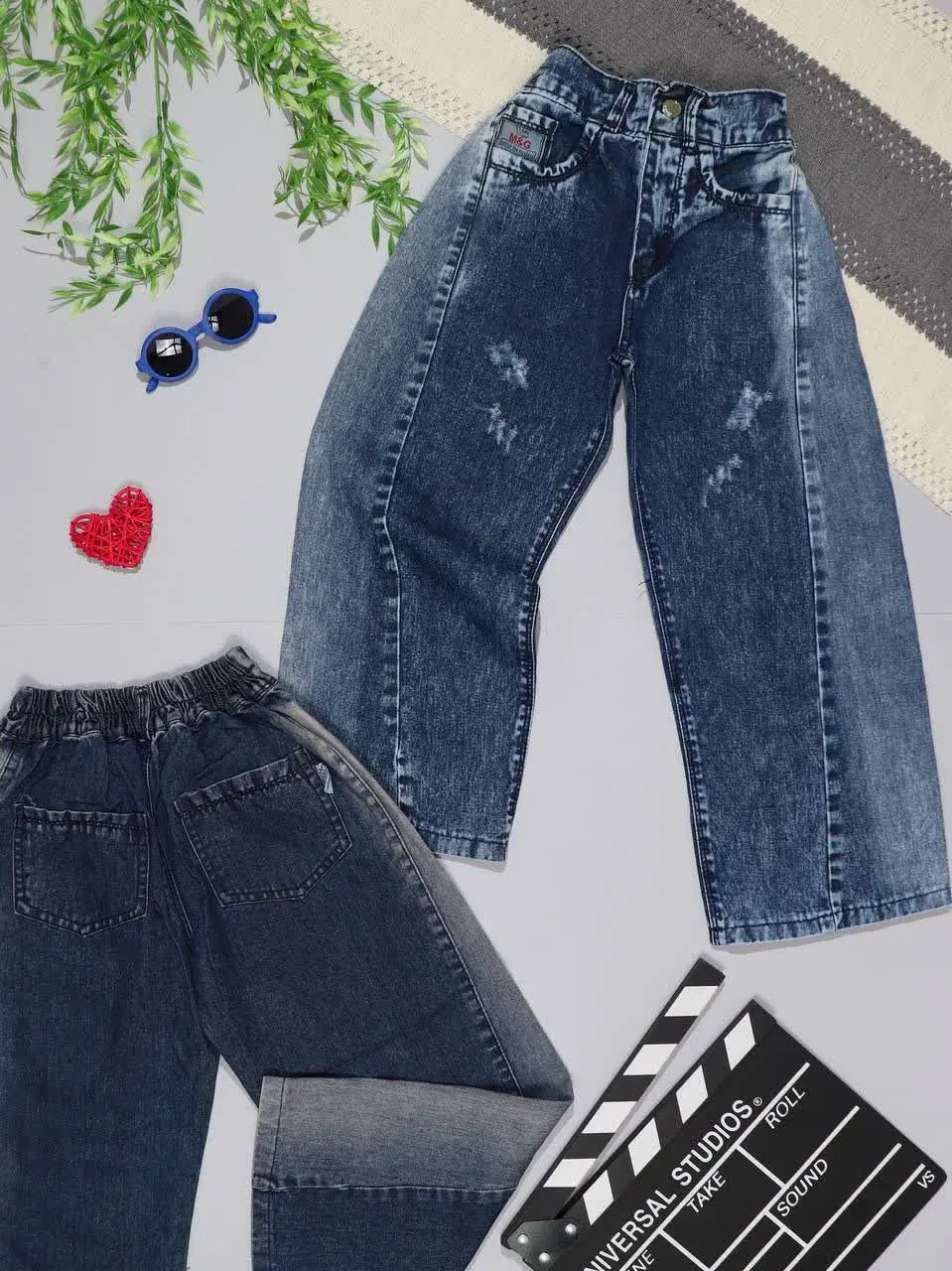 👫شلوار جین شافل مدل ۲ شست👫