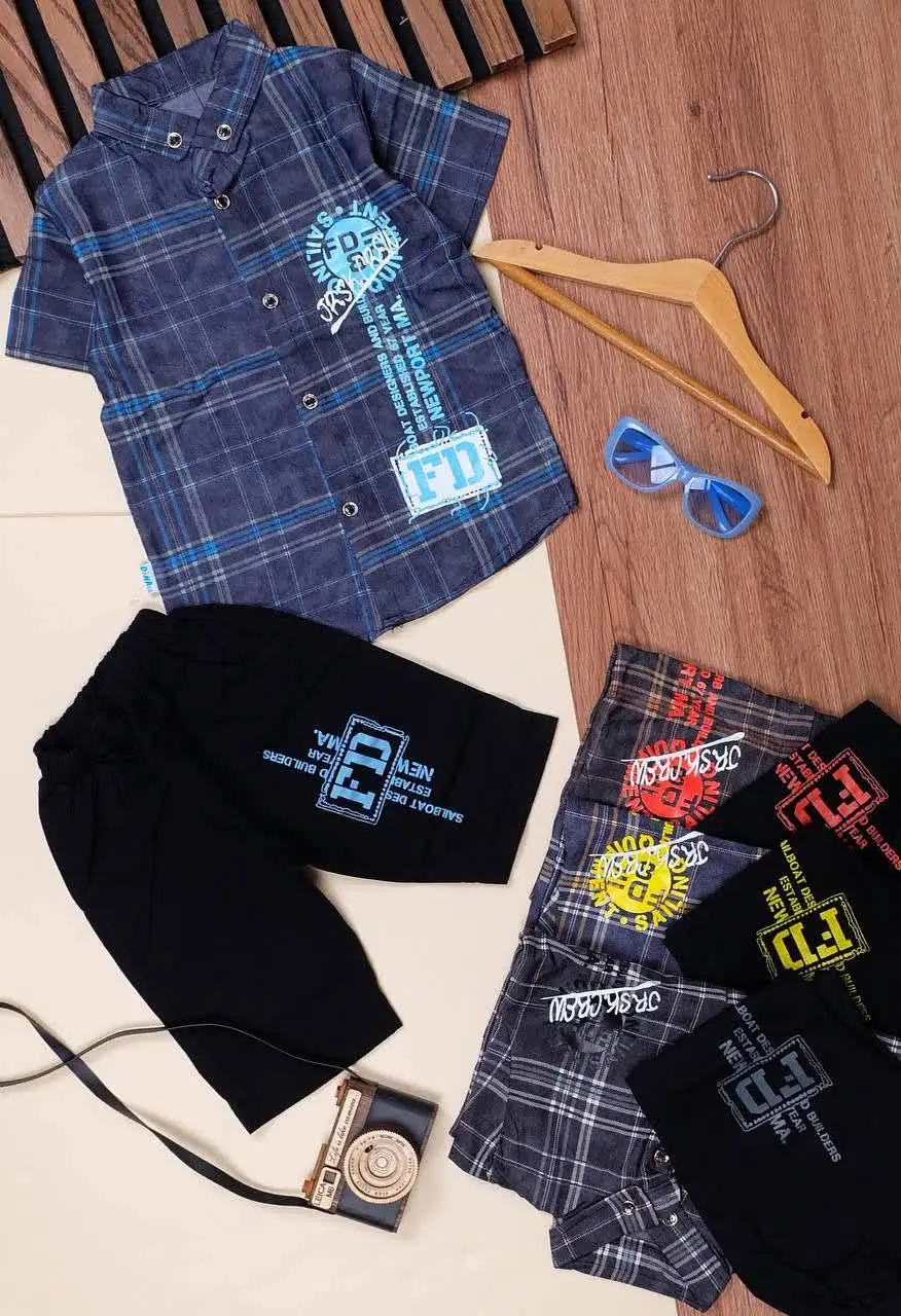 👕نام کالا: #تیشرت شلوارک نخی پسرانه
