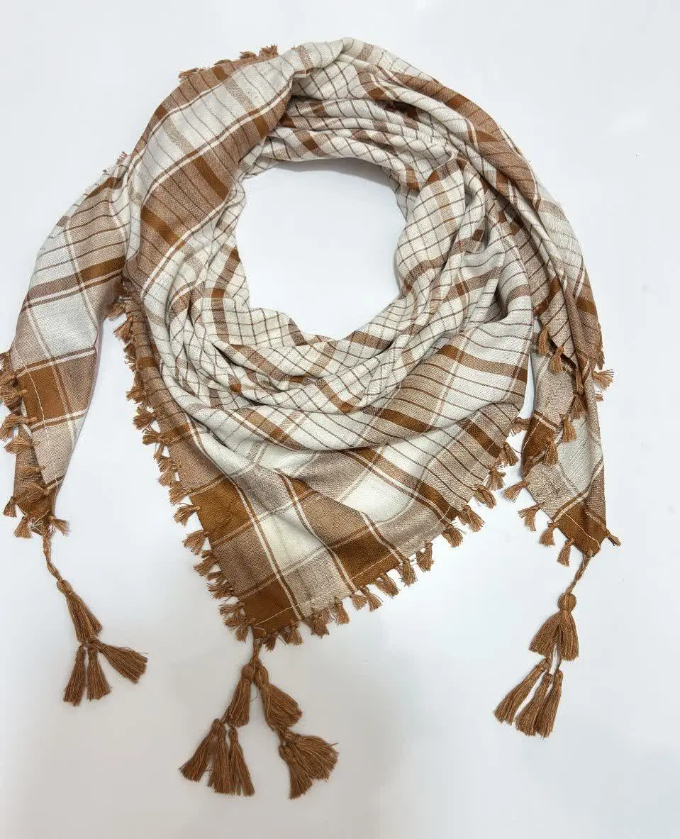 روسری طرح چهارخونه 
