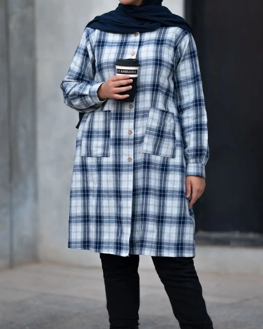 مانتو چهار خونه پاییزه 🥰