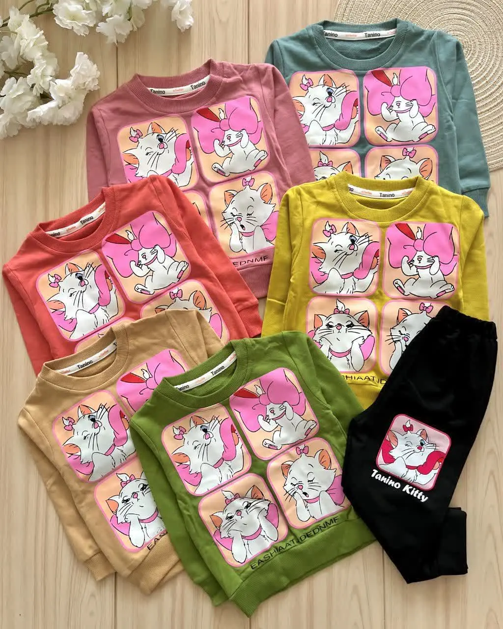 بلوز شلوار گربه دوست داشتنی😻
