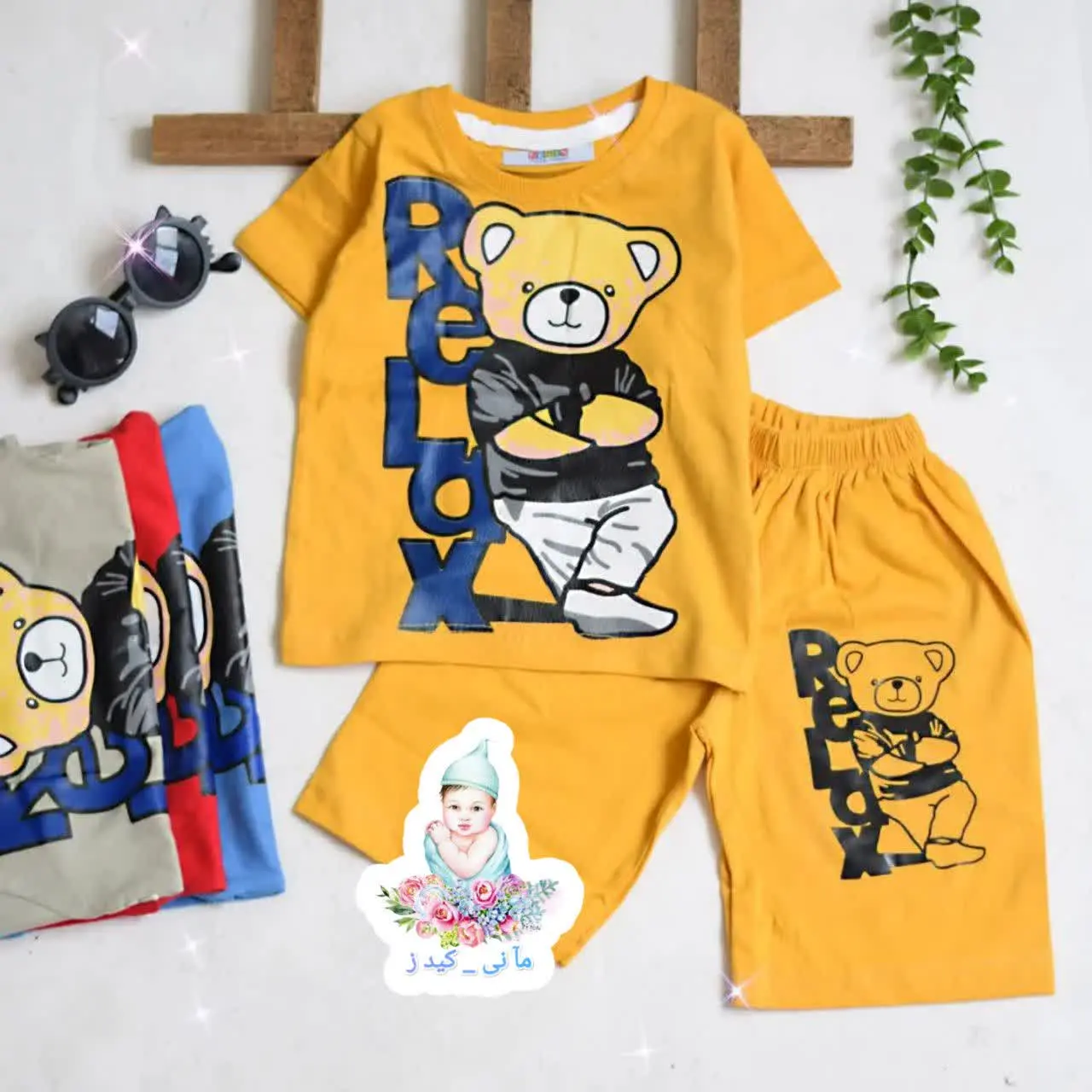 تیشرت شورت تدی ریلکس
