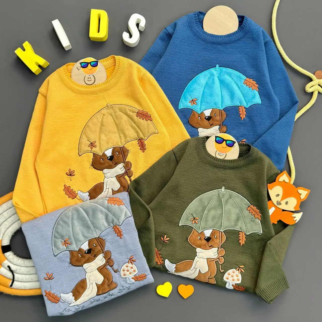 بلوز پسرانه روباه و چتر🦊