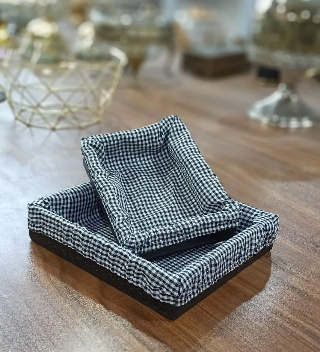 سبد نان و سبزی دور چرمی
