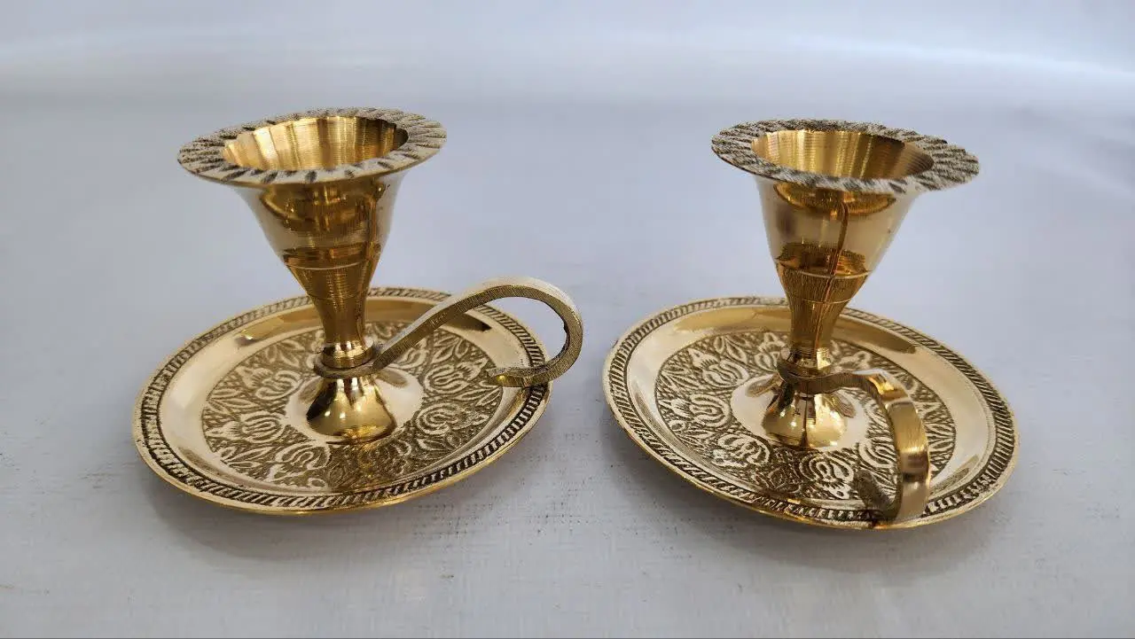 شمعدان برنز انگشتی
