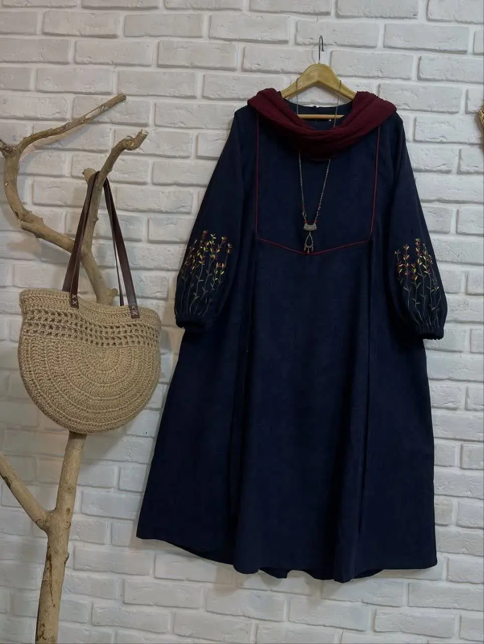 ✅پیراهن مخمل کبریتی گلابتون