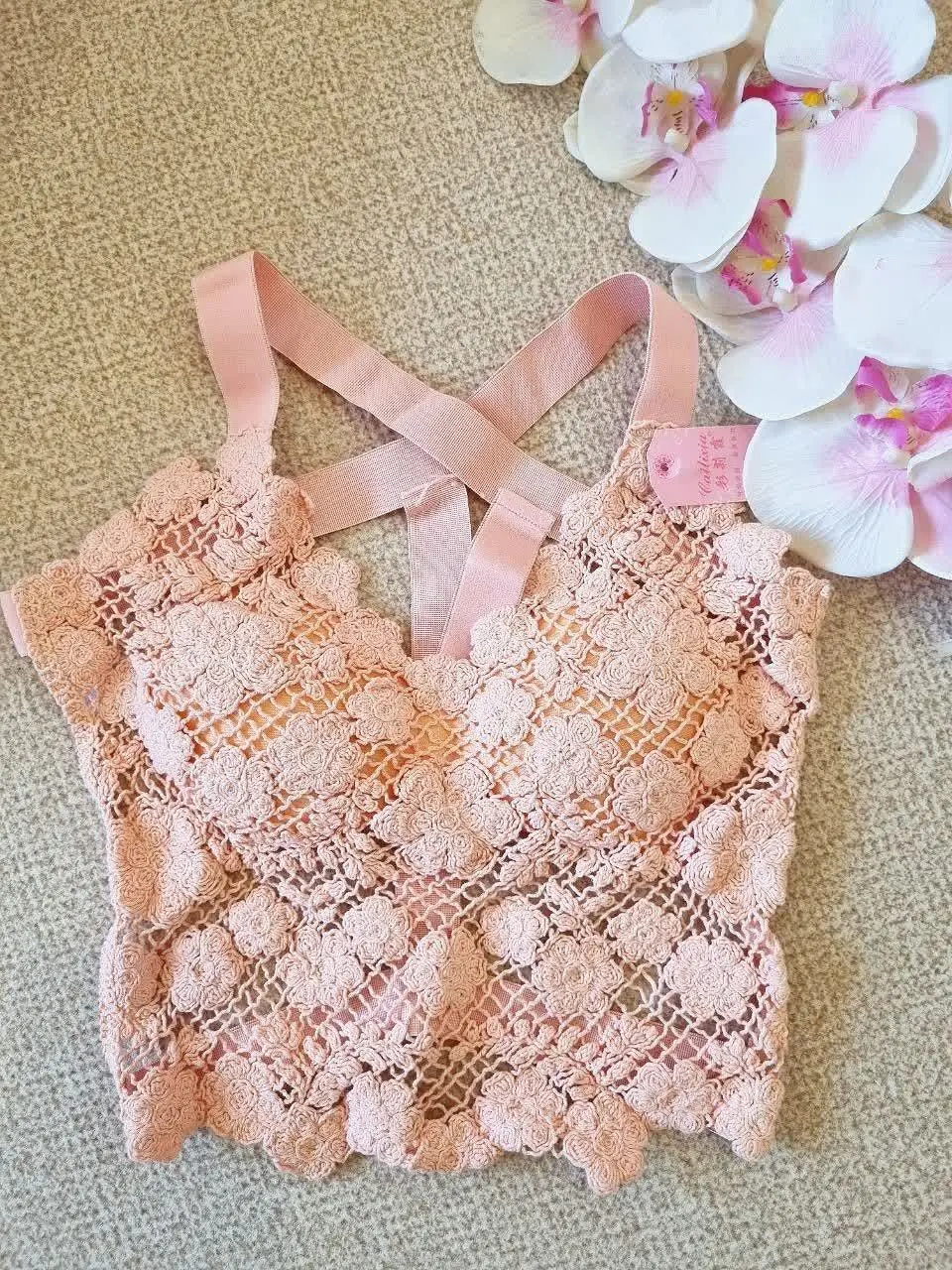 نیمتنه قلاب بافی 🤩
