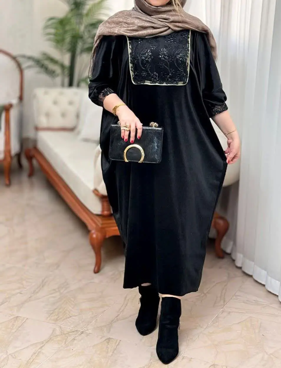 🛍نام: کفتان عبایی مخمل🍂
