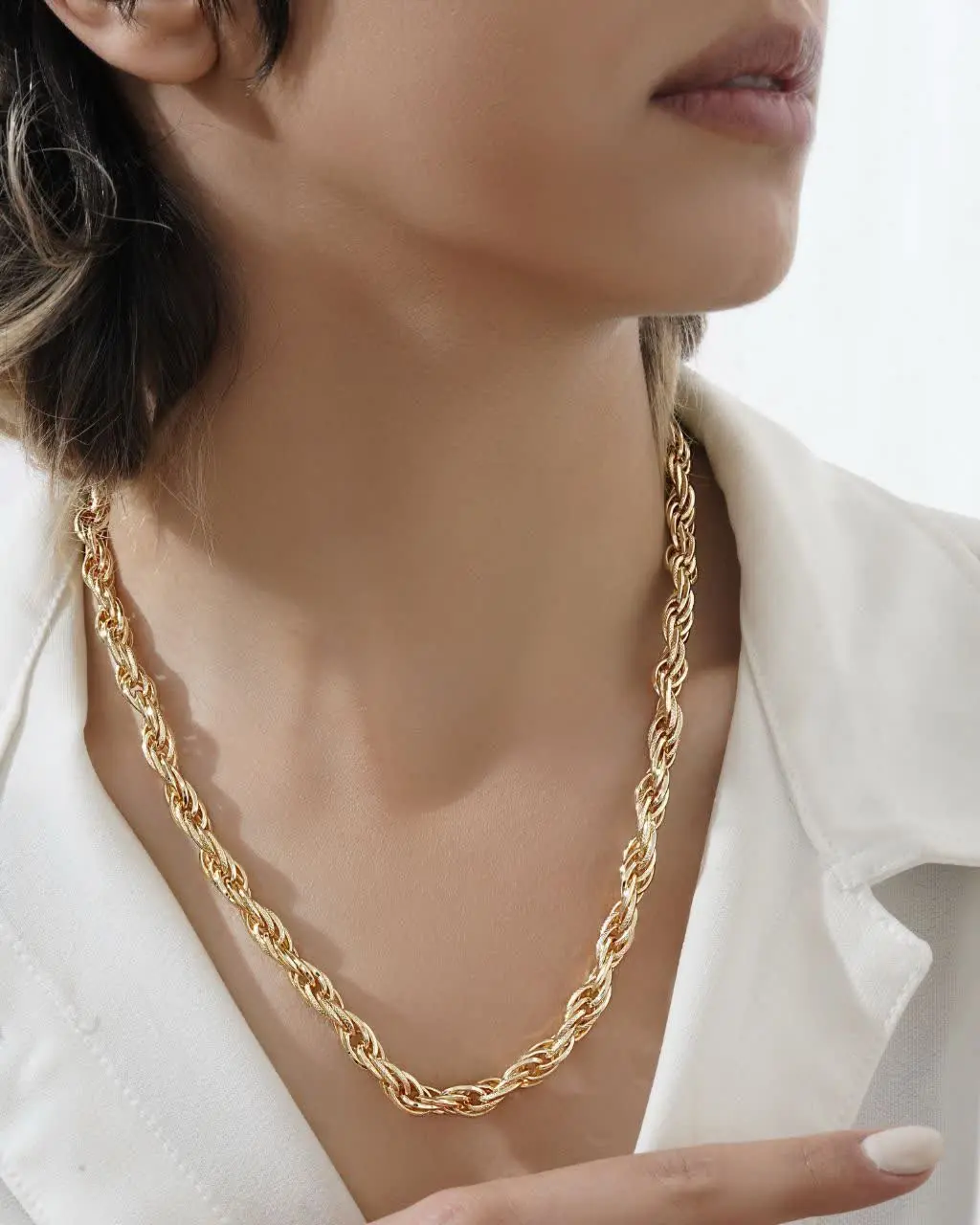 گردنبند حلقه ای طرح طلا جدید✨💥