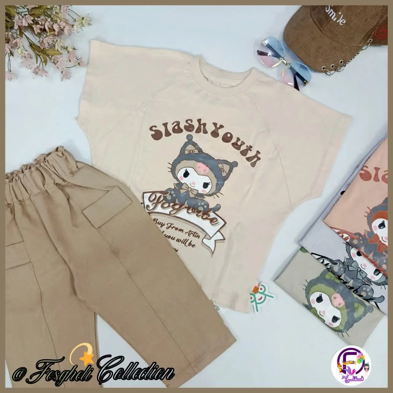  یقه کشباف، چاپ زول، مدل لش، دوخت فوق العاده آستین کیمینو
