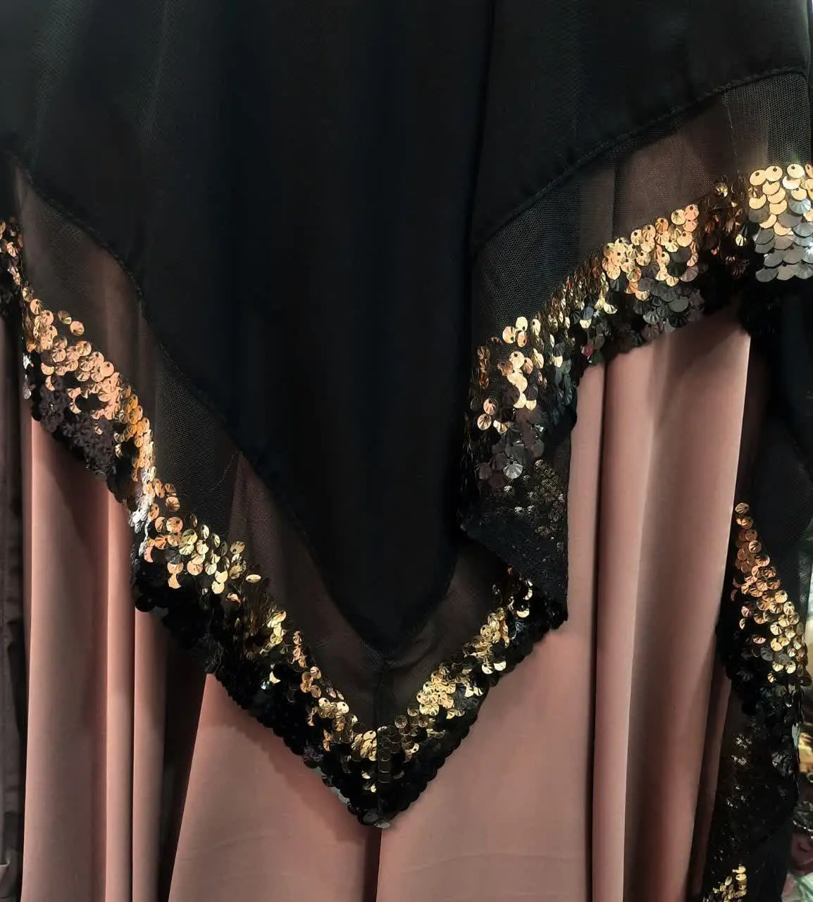 #روسری #مشکی #پولک دوزی
