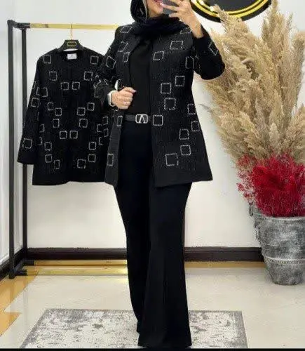 🌼ست کت و شلوار مدل مربعی🌼
