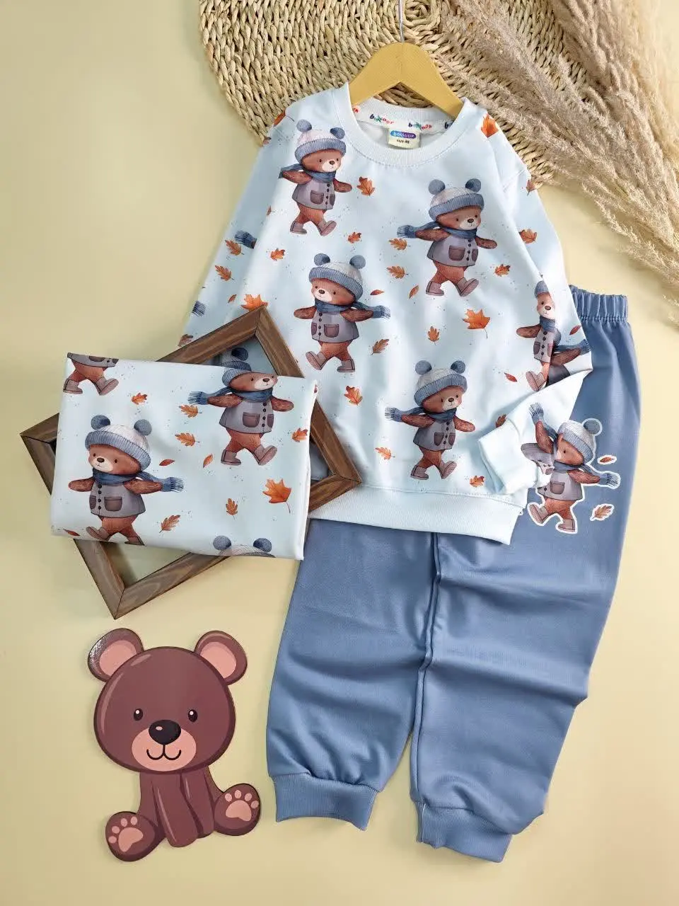 بلوز شلوار خرس پاییز 
