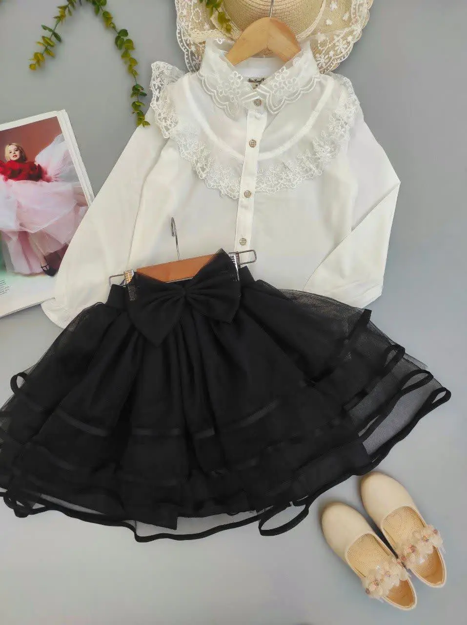 شومیز یقه تور 😍
