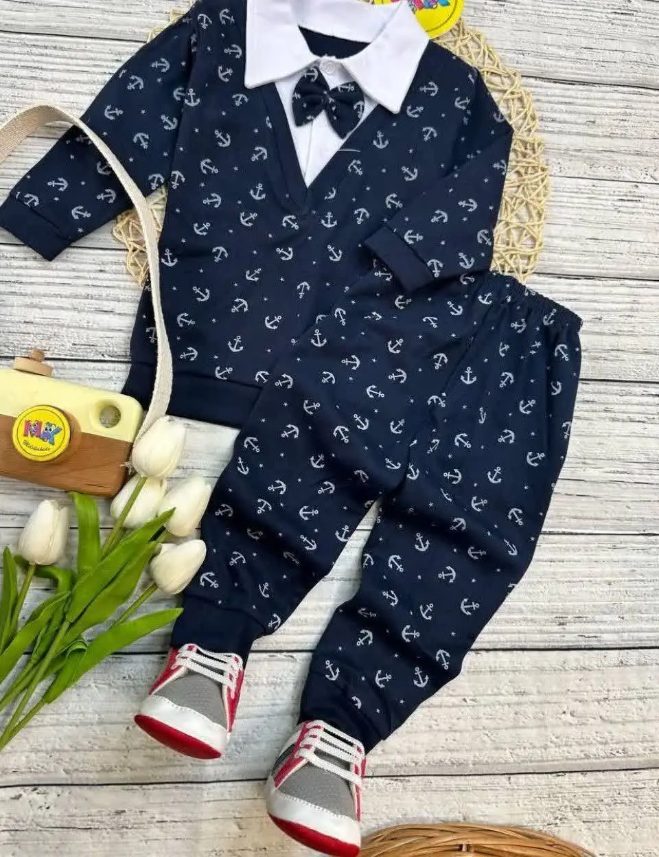 ست بلوز شلوار مجلسی پسرانه لنگر
