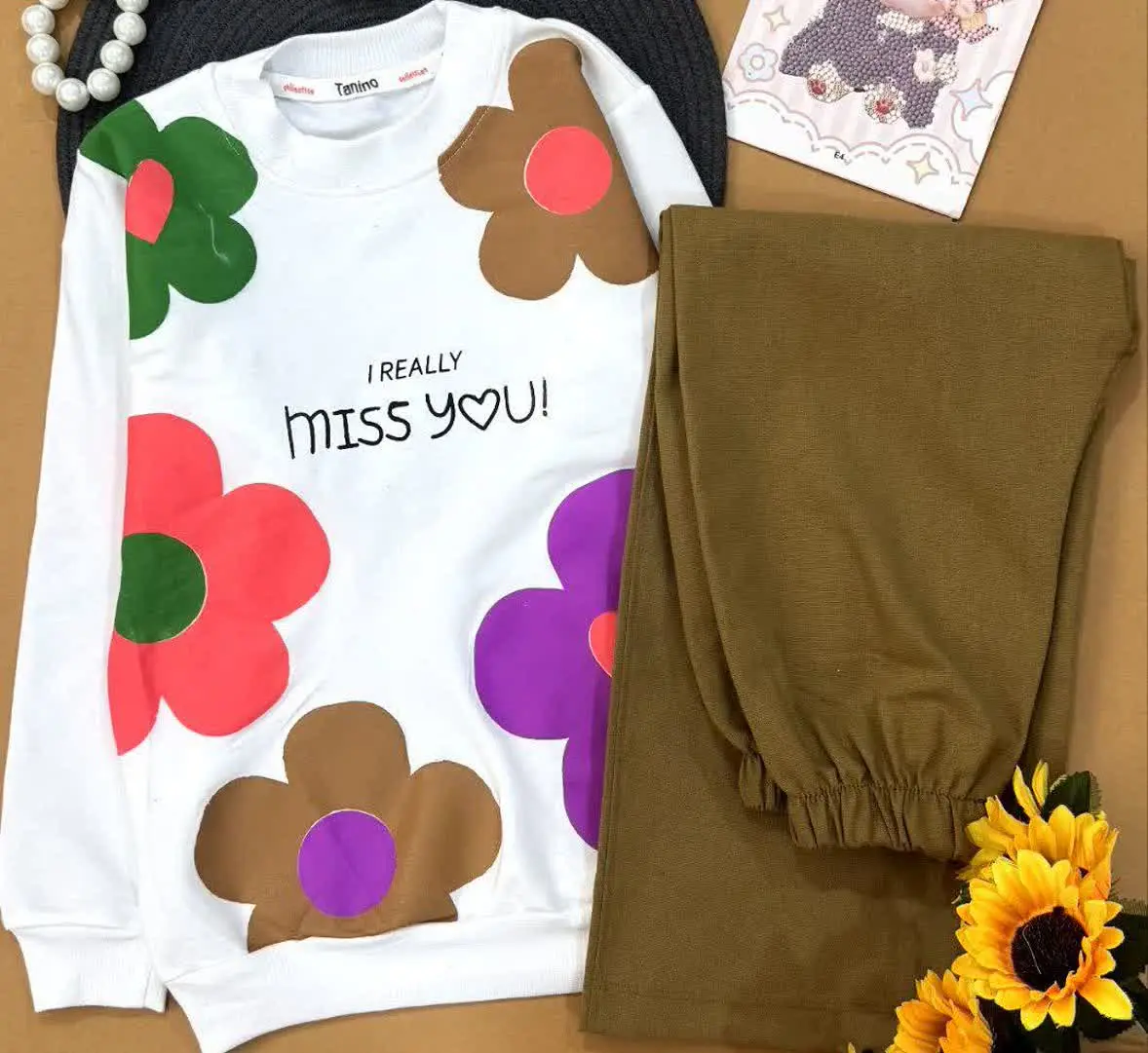 ست بلوزشلوار گل🌼