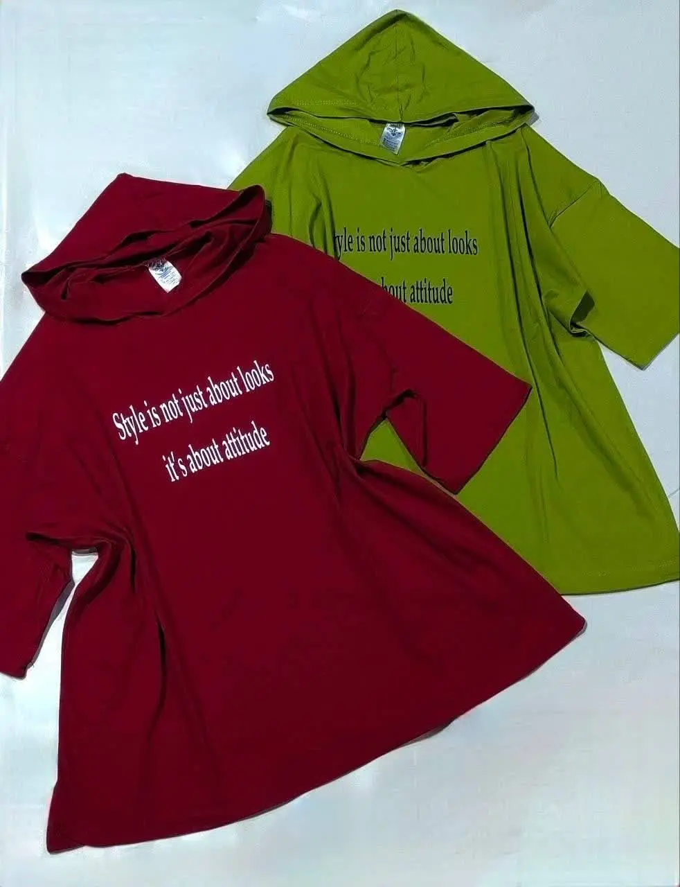 🔥 تیشرت کلاه دار استین سه ربع