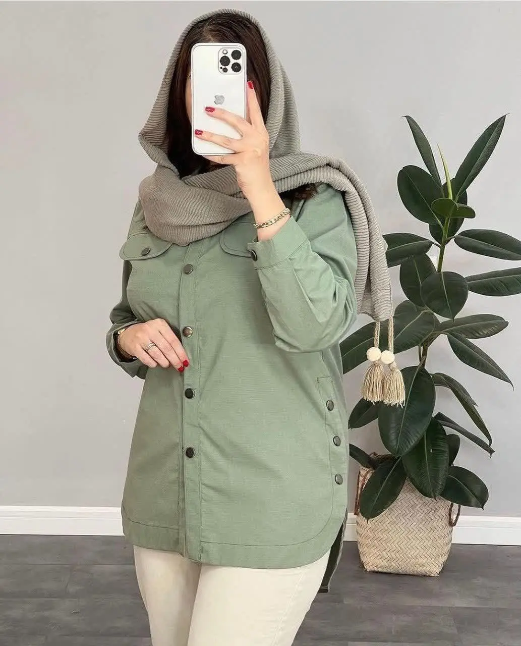 نام: مانتو کتان بغل دکمه
