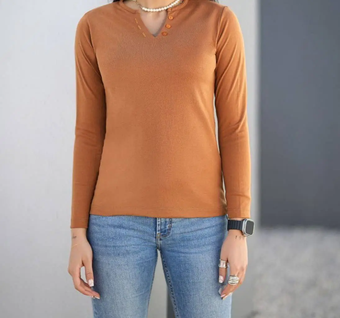 بلوز یقه دلبری