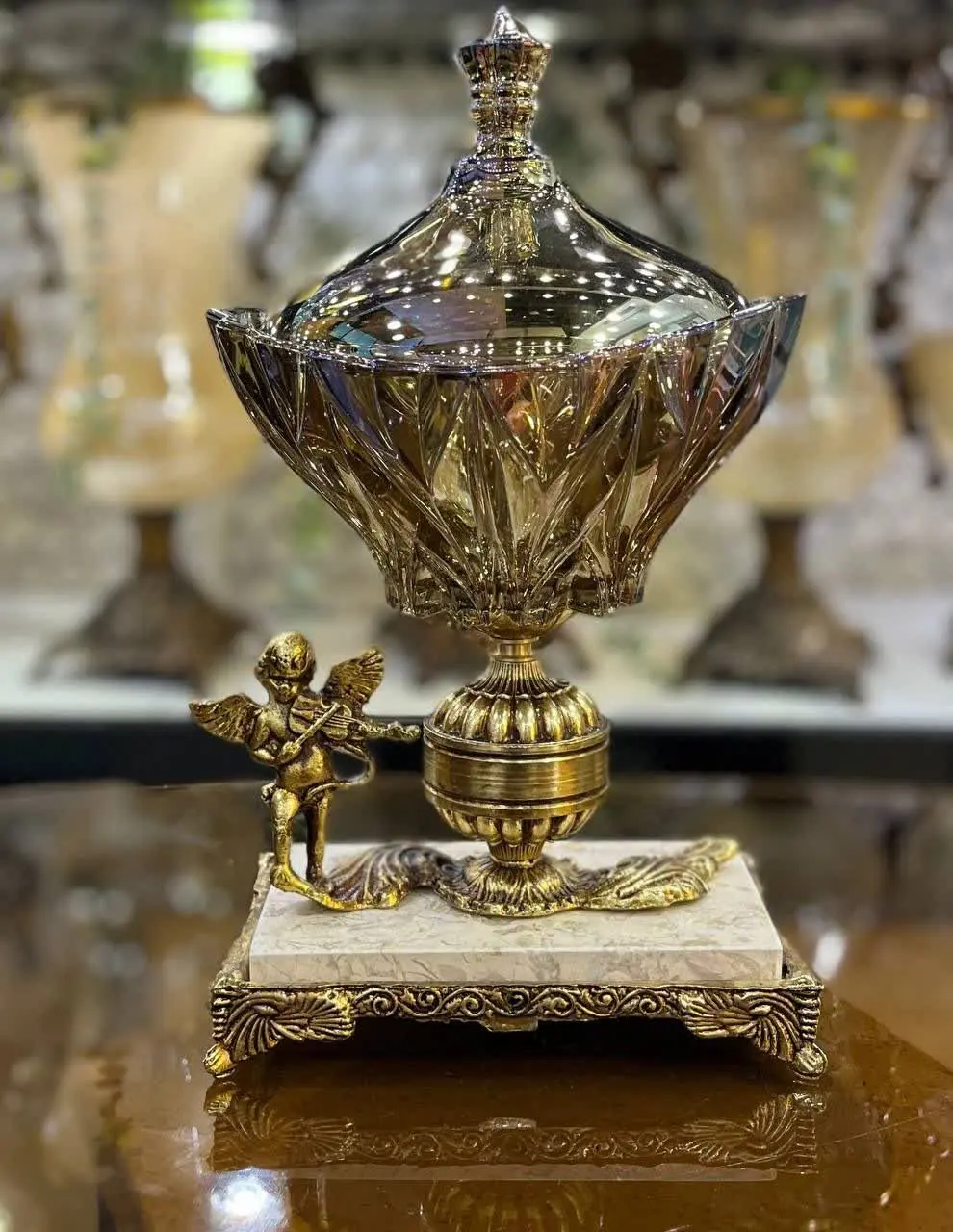 🛑شکلات خوری کایا ارغوانی پایه سنگی آنجل
