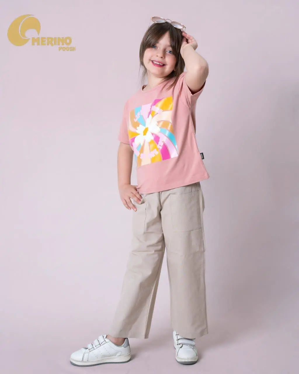 تیشرت پنبه با چاپ یا کیفیت مرینو
