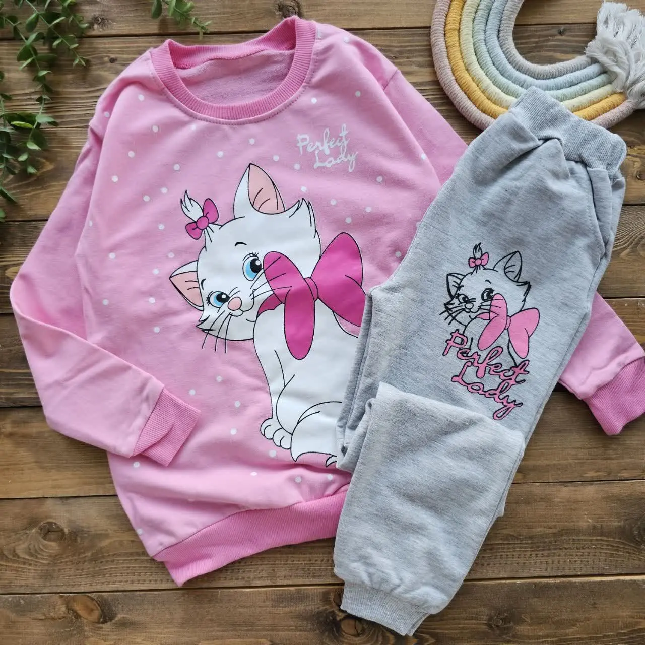 🐱ست بلوز شلوار گربه اشرافی🐱
