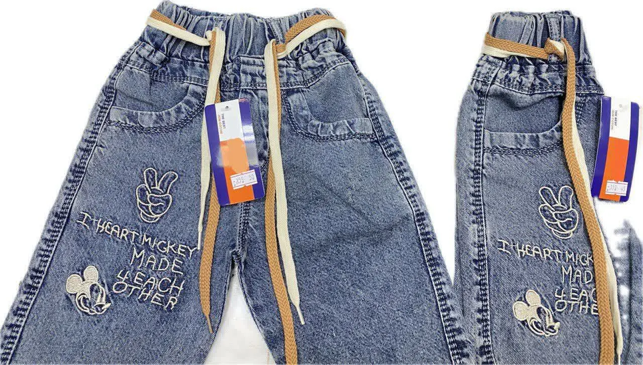 🔮شلوارک تک جین اسپرت میکی🔮
