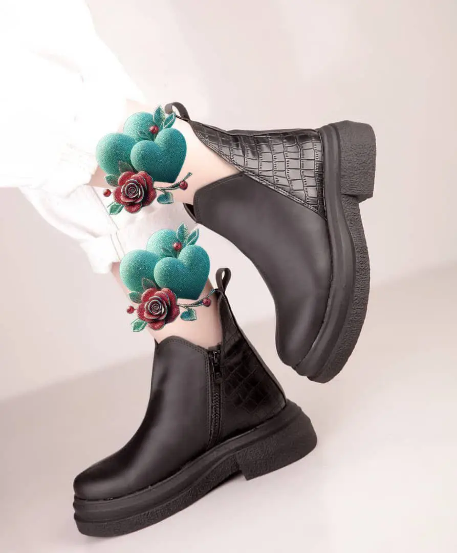 نیم بوت جدید طرح سنگی، سبک...