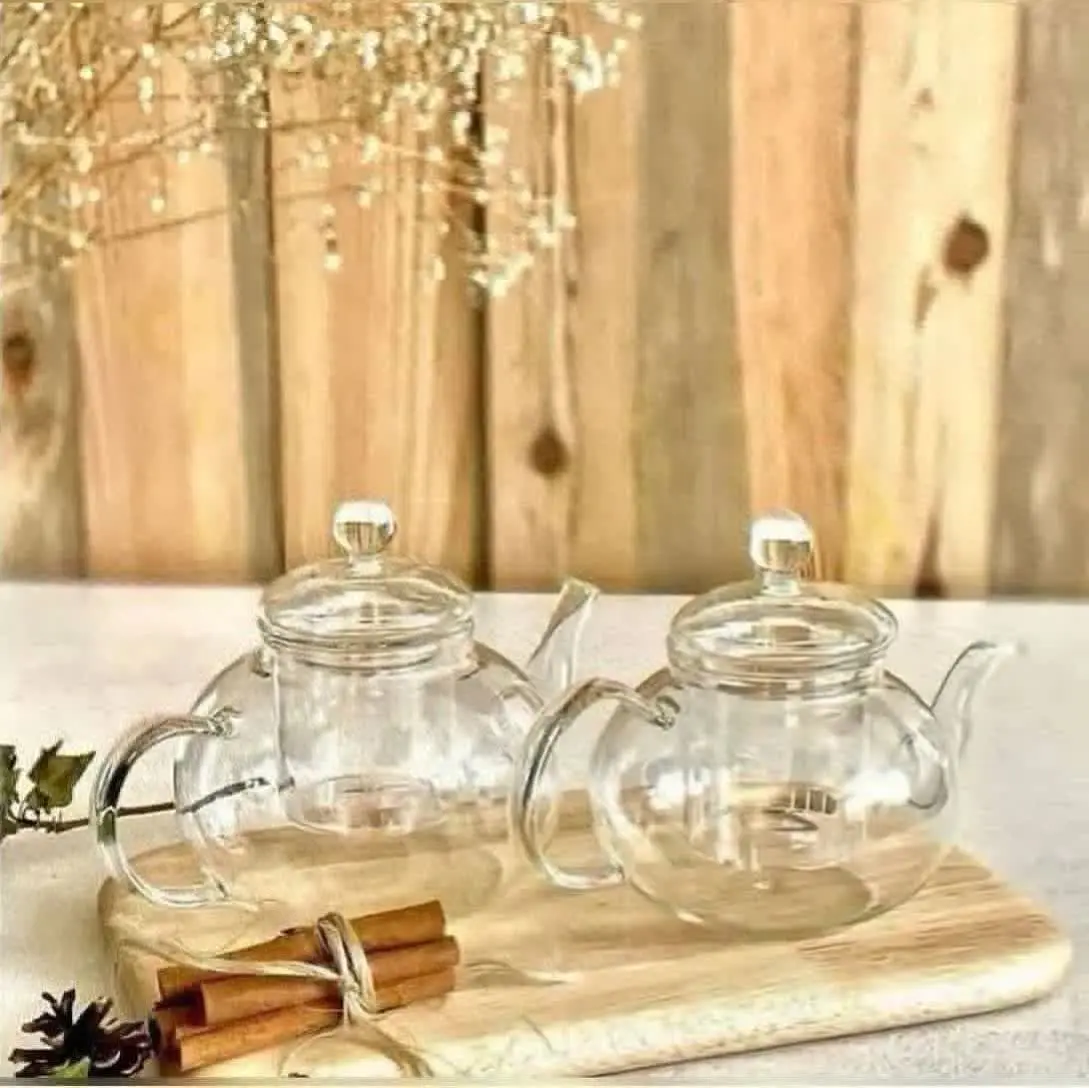 ♦️ با صافی چای و درب شیشه ای