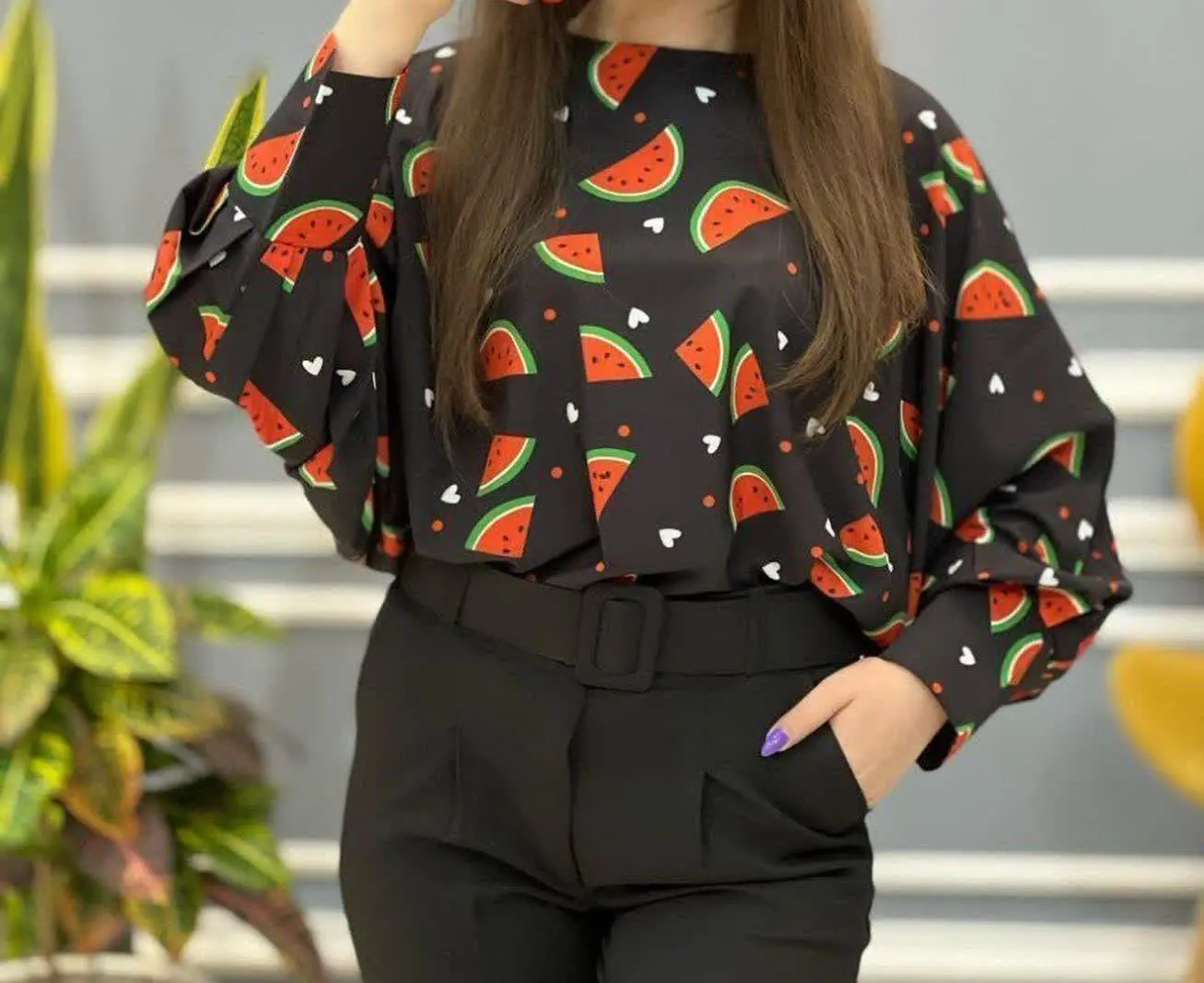 ❤️نام: #شومیز کیمونو قواره دار ((*یلدایی*)) 
