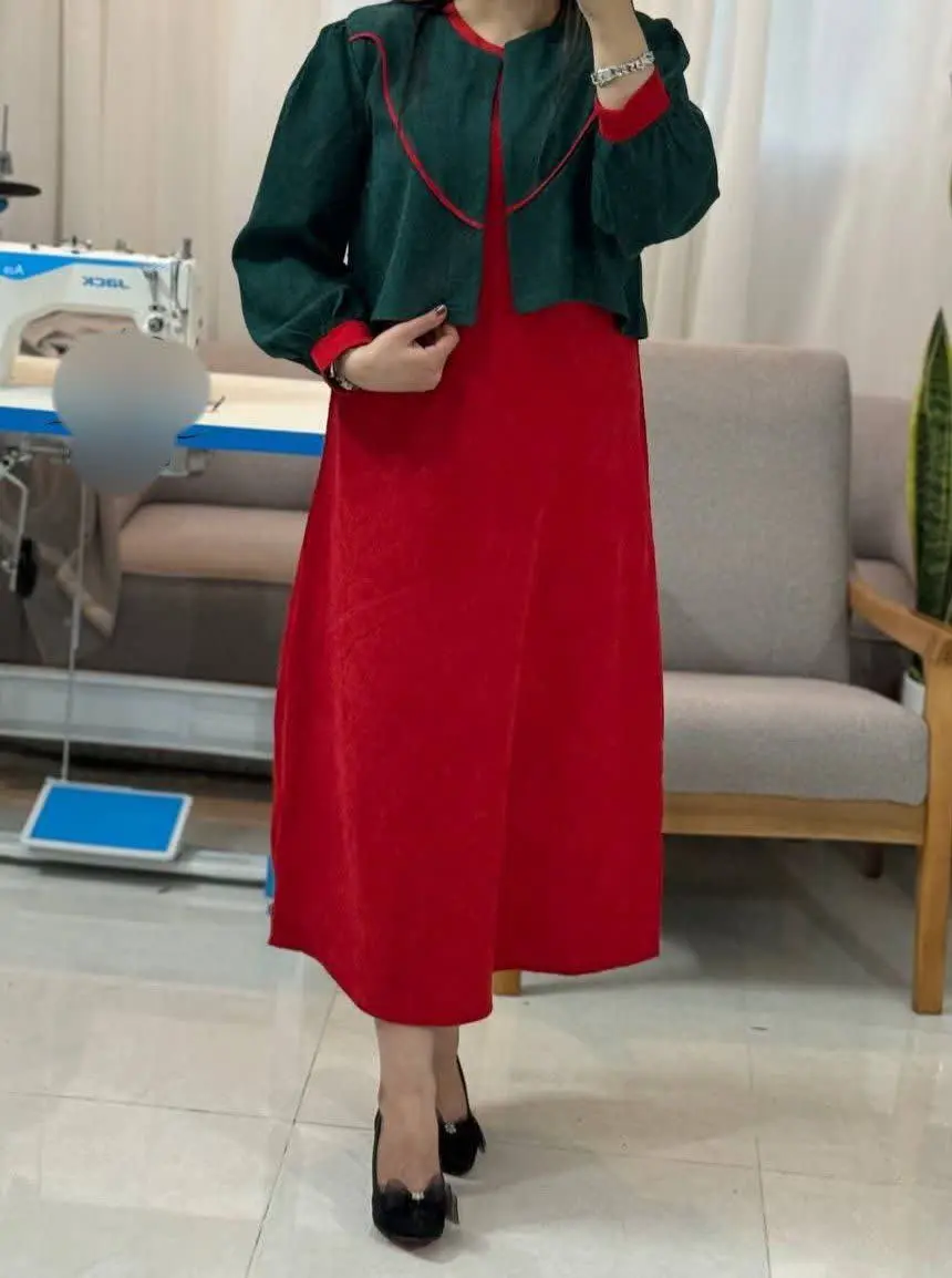 ☀️نام: ست سارافون و کراپ کت سونیا 🍉✨ 
