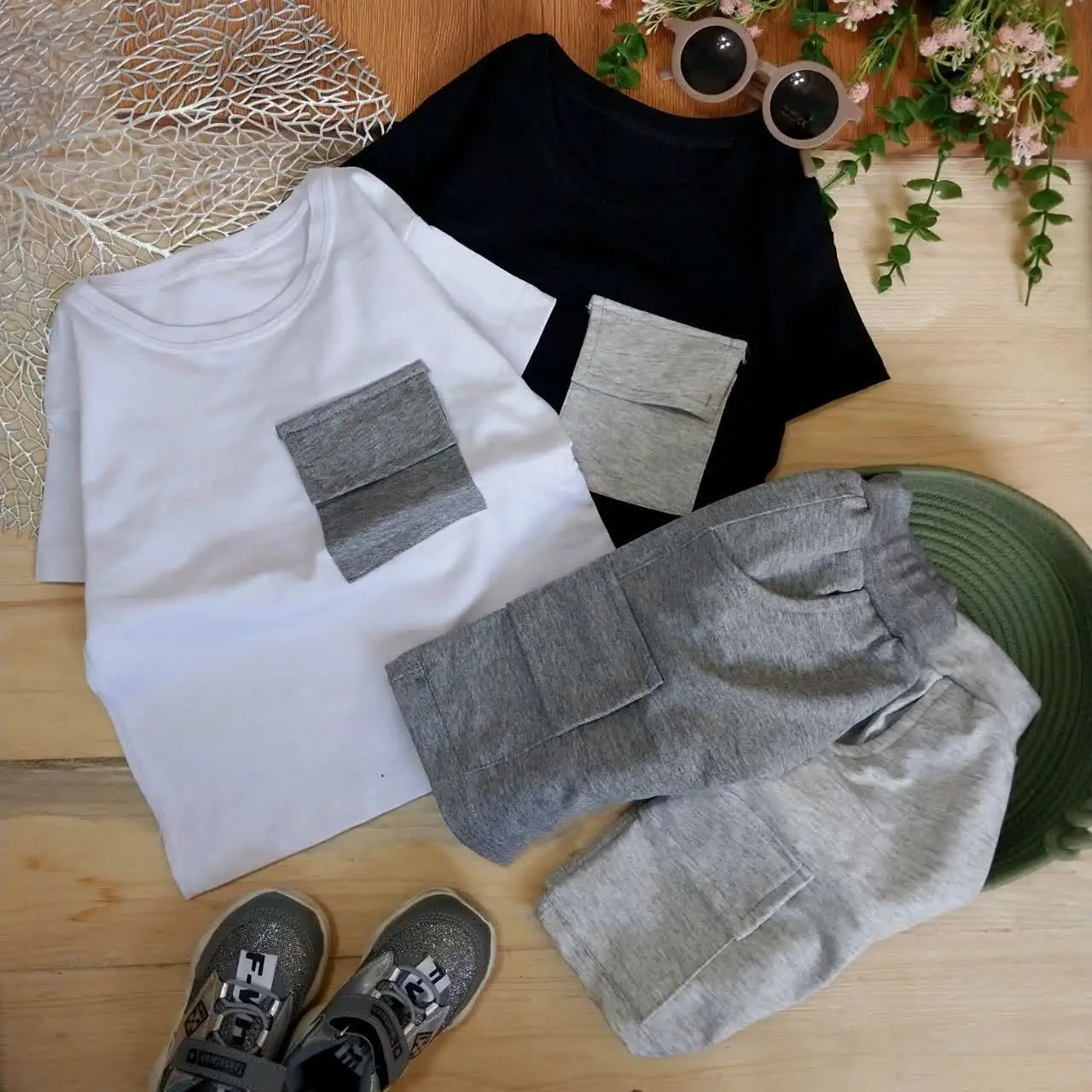 👚نام: ست تیشرت شلوارک اسپرت لش👧🏻👦🏻
