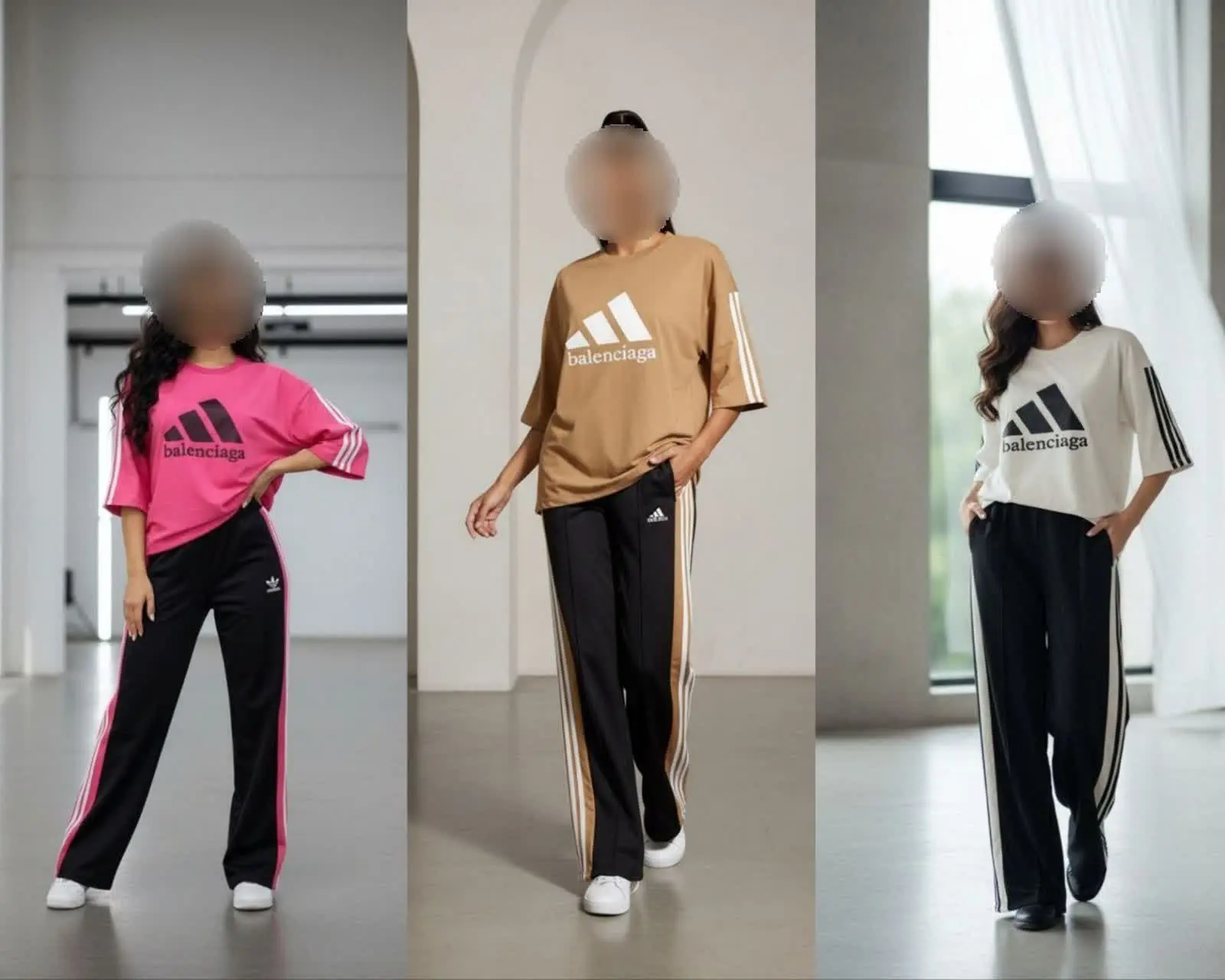 ست تیشرت باکسی و شلوار بگ آ...