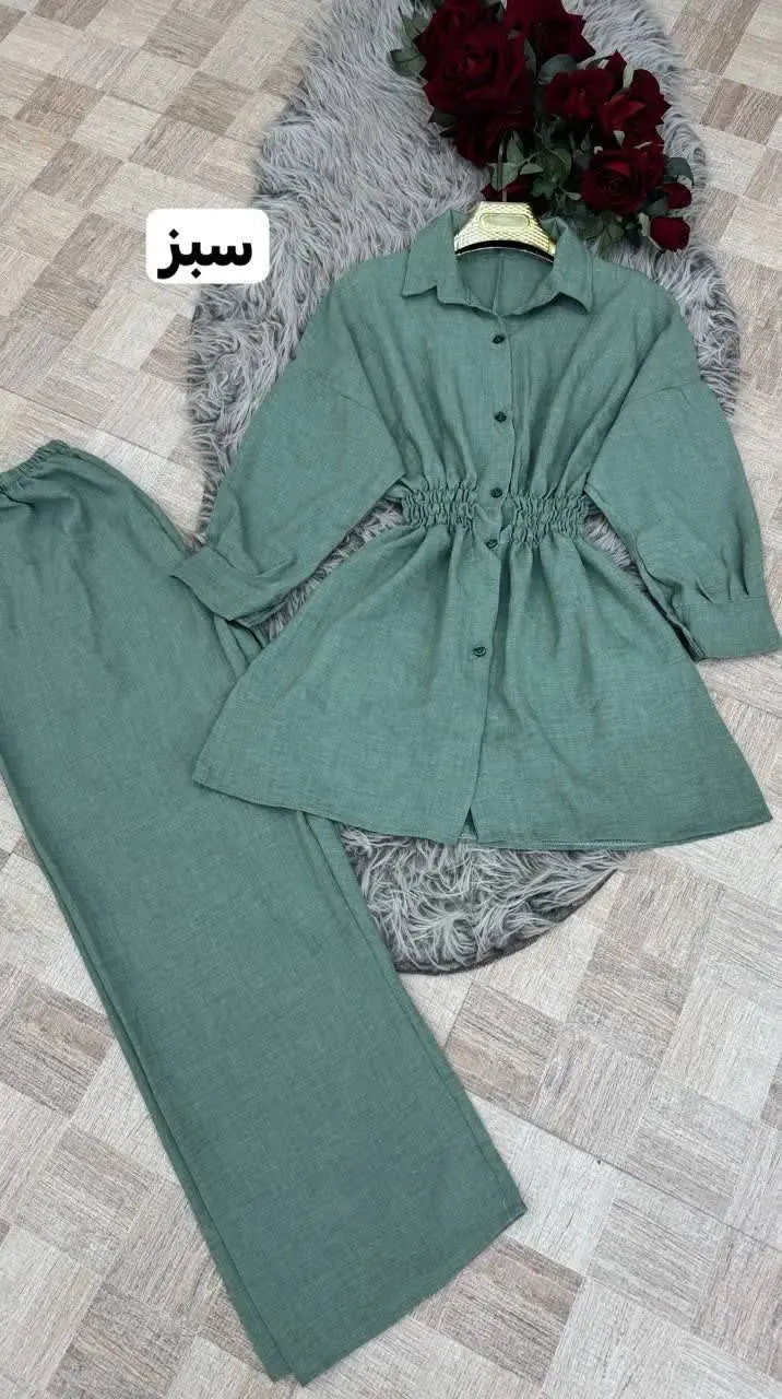 ▪️نام: ست شانتون کمرکشدار
