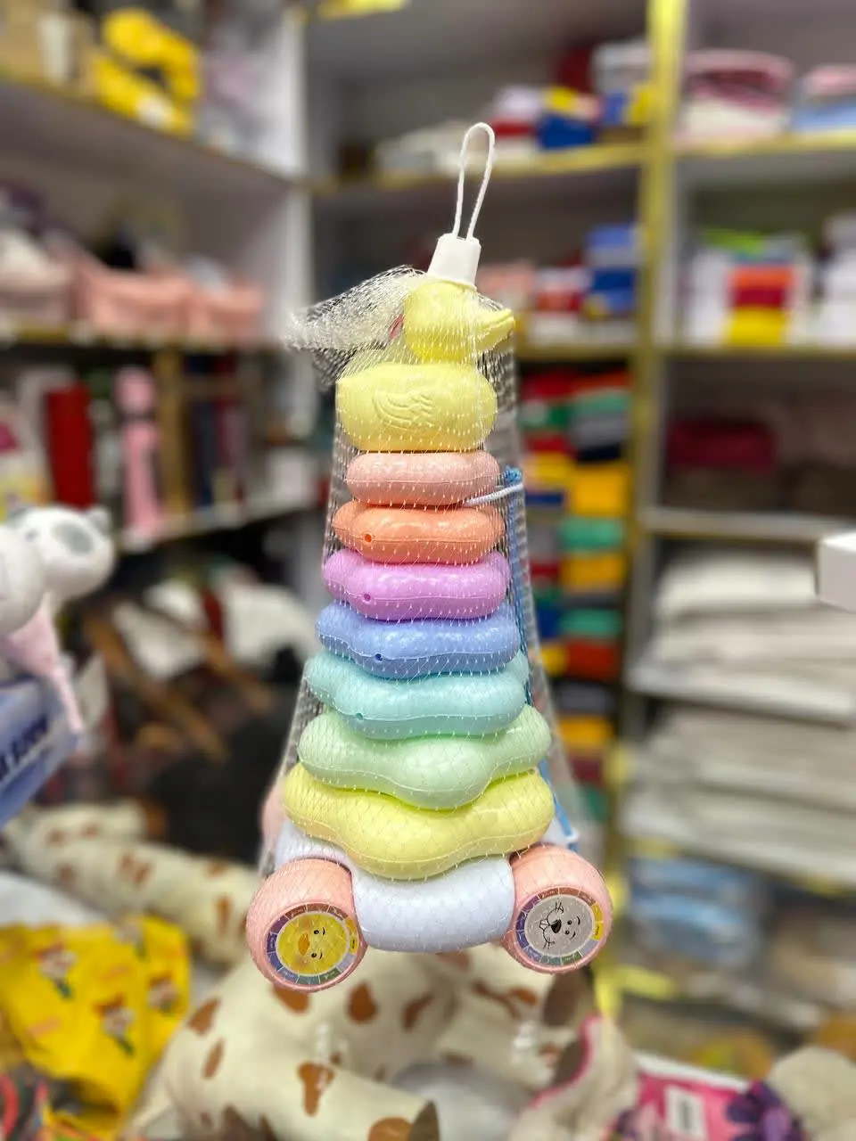 اسباب بازی حلقه هوش پاستیلی چرخ دار نوزادی و کودک کد ۹۴۰۱۱ 
