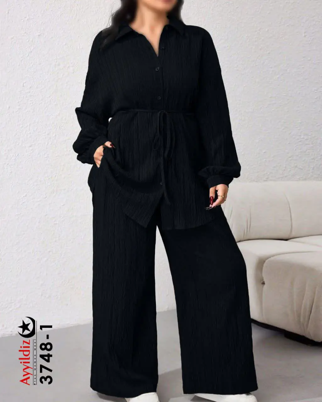 ✅ست شومیز شلوار پاییزه بیگ...